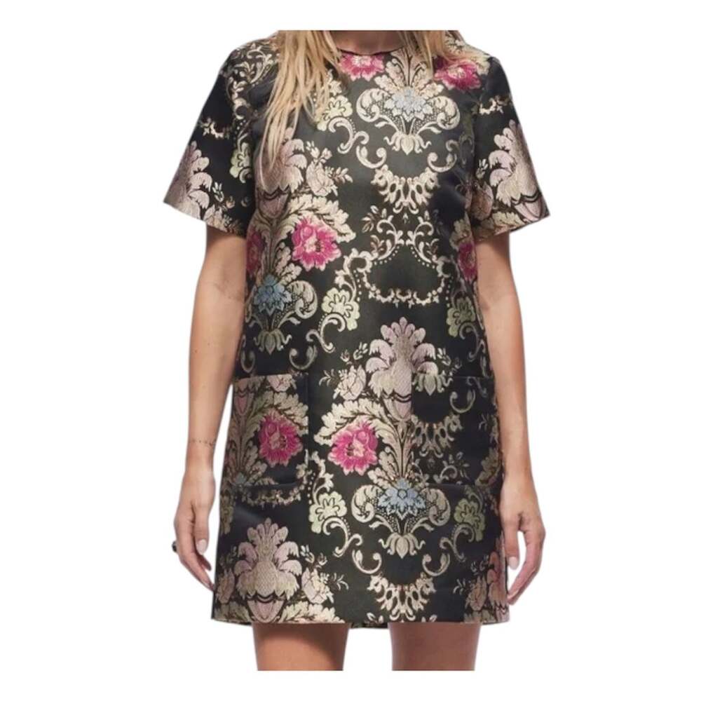Hermoza Joyce Shift Dress in Holiday Brocade Size S
